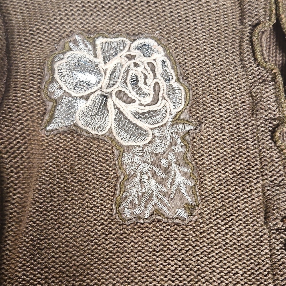Silence + Noise Natalia Floral Embroidered Cardigan Urban Outfitters NWOT - Picture 7 of 11